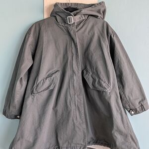 Women's Roomy Gray Hooded Jacket